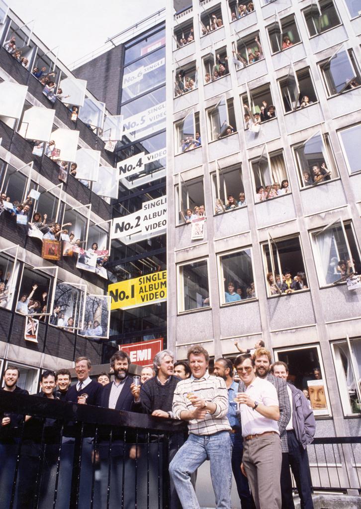 Number 1 Video,, Number 1 album and number 1 single celebrations at the EMI headquarters,Manchester Square. 1987