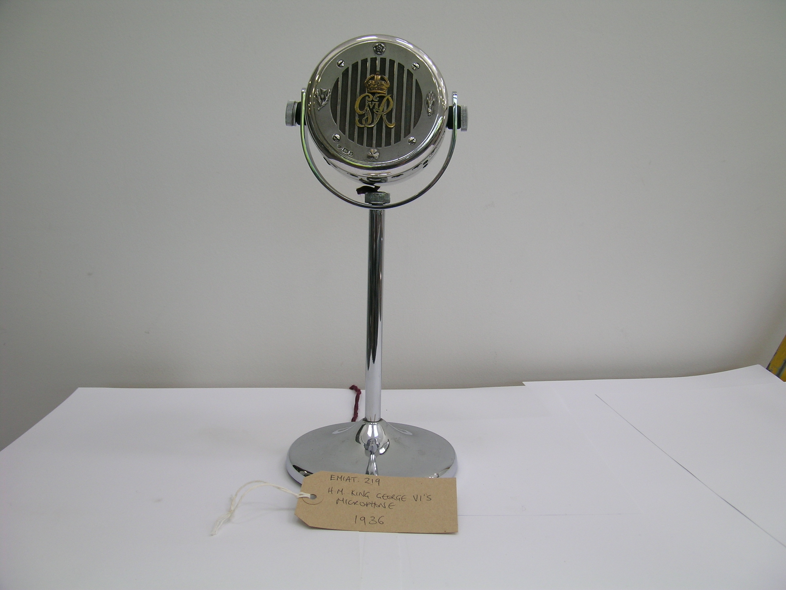 King George VI Microphone - part of the EMI Archive Trust Collection